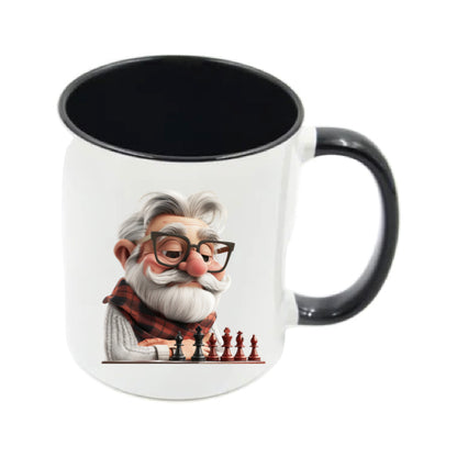 Mug - 11oz - OAP - Old Man Playing Chess 1