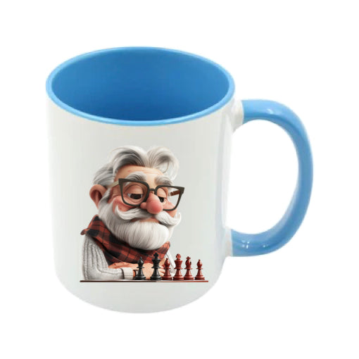 Mug - 11oz - OAP - Old Man Playing Chess 1
