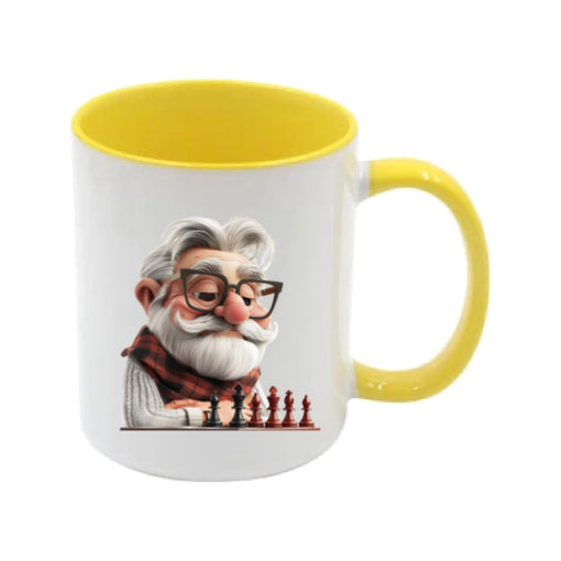 Mug - 11oz - OAP - Old Man Playing Chess 1