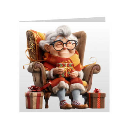 Square Greeting Cards - OAP Christmas
