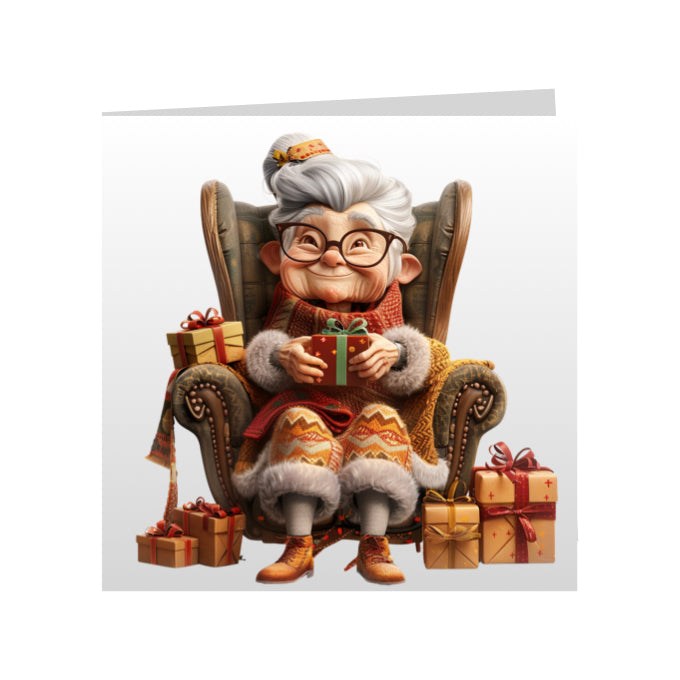 Square Greeting Cards - OAP Christmas