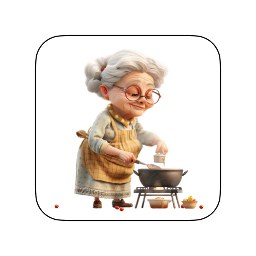 Coasters with OAP Women Food & Drink - Group B