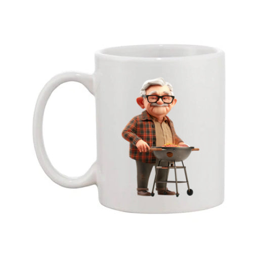 Mug - 11oz - OAP - Old Man Cooking on a BBQ