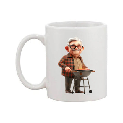 Mug - 11oz - OAP - Old Man Cooking on a BBQ