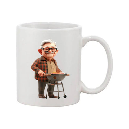Mug - 11oz - OAP - Old Man Cooking on a BBQ