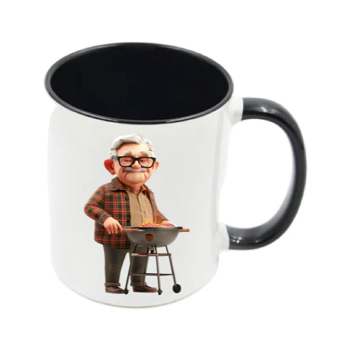 Mug - 11oz - OAP - Old Man Cooking on a BBQ