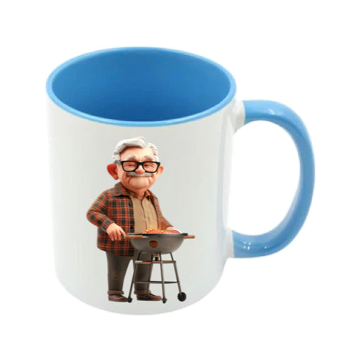 Mug - 11oz - OAP - Old Man Cooking on a BBQ