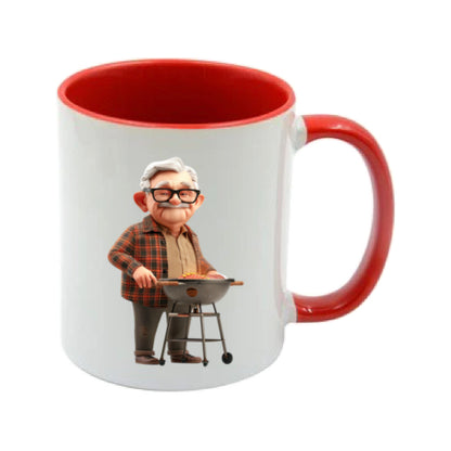 Mug - 11oz - OAP - Old Man Cooking on a BBQ