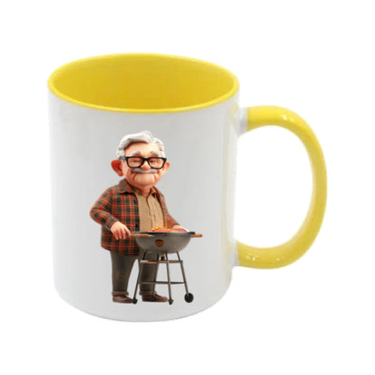 Mug - 11oz - OAP - Old Man Cooking on a BBQ