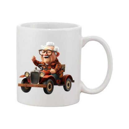 Mug - 11oz - OAP - Old Man Driving his Car