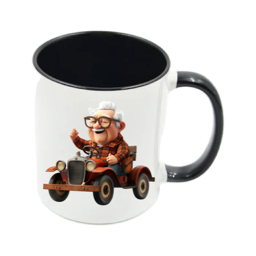Mug - 11oz - OAP - Old Man Driving his Car