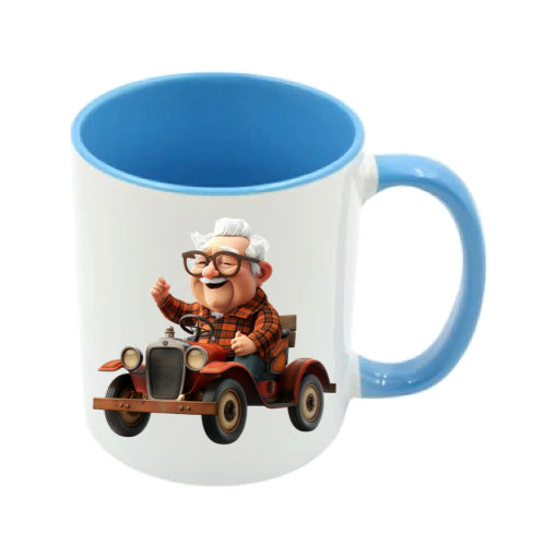 Mug - 11oz - OAP - Old Man Driving his Car