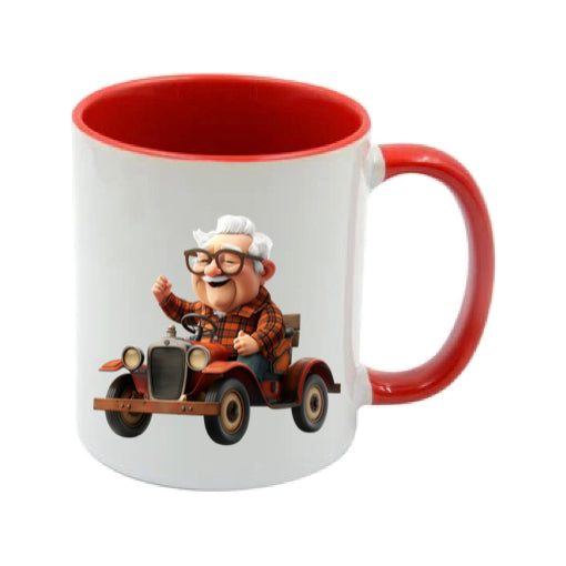 Mug - 11oz - OAP - Old Man Driving his Car