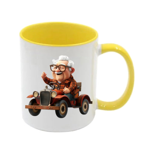 Mug - 11oz - OAP - Old Man Driving his Car