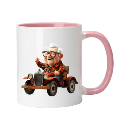 Mug - 11oz - OAP - Old Man Driving his Car