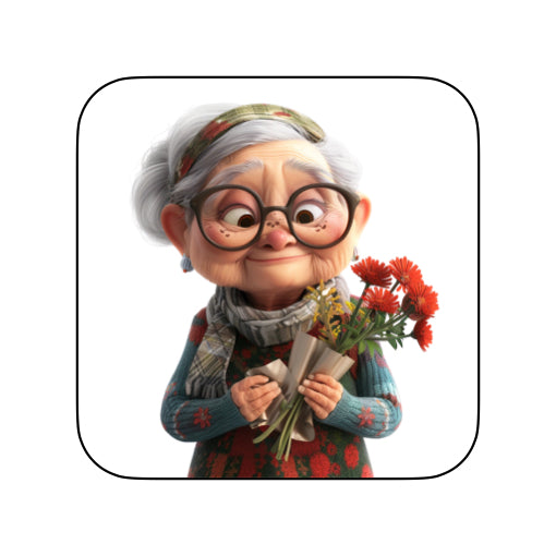 Coasters with OAP Women Outside - Group D