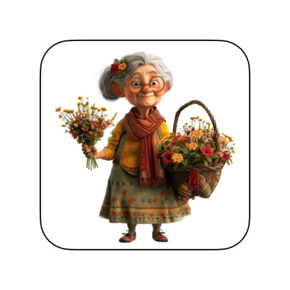 Coasters with OAP Women Outside - Group D