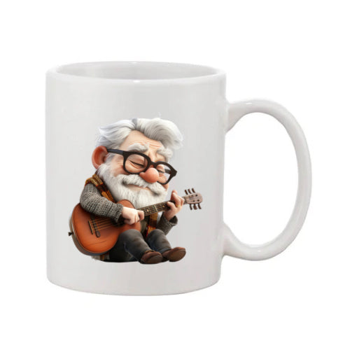 Mug - 11oz - OAP - Old Man Playing his Guitar