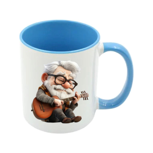 Mug - 11oz - OAP - Old Man Playing his Guitar