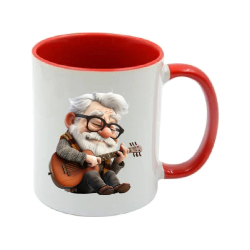 Mug - 11oz - OAP - Old Man Playing his Guitar