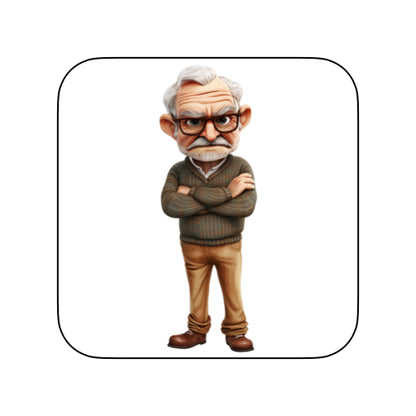Coasters with OAP Grumpy Old Git