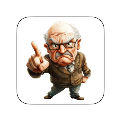 Coasters with OAP Grumpy Old Git