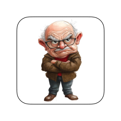 Coasters with OAP Grumpy Old Git