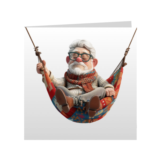 Square Greeting Cards - OAP men, women and couples