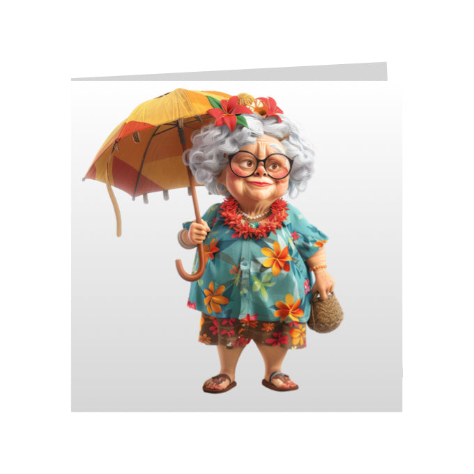 Square Greeting Cards - OAP men, women and couples