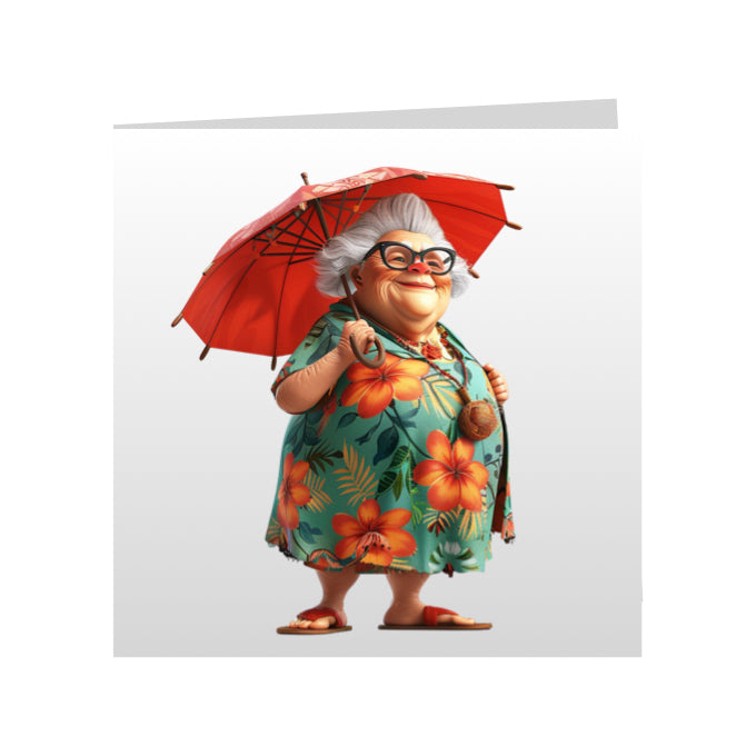 Square Greeting Cards - OAP men, women and couples