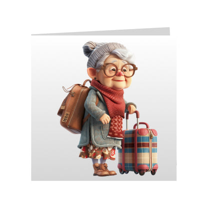 Square Greeting Cards - OAP men, women and couples