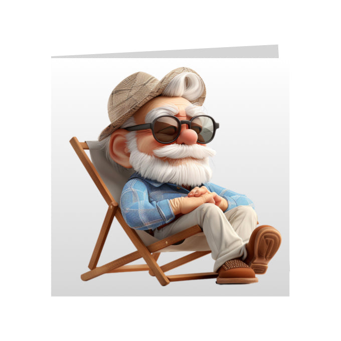 Square Greeting Cards - OAP men, women and couples