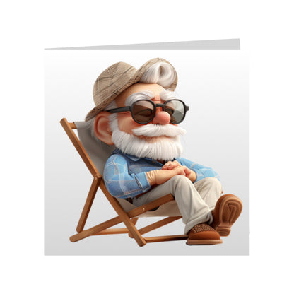 Square Greeting Cards - OAP men, women and couples