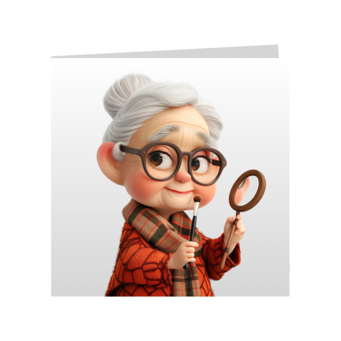 Square Greeting Cards - OAP men, women and couples