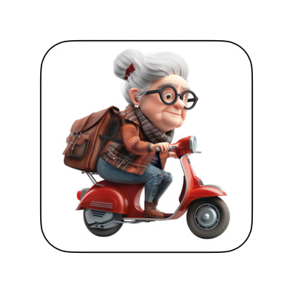 Coasters with OAP Women Outside - Group D