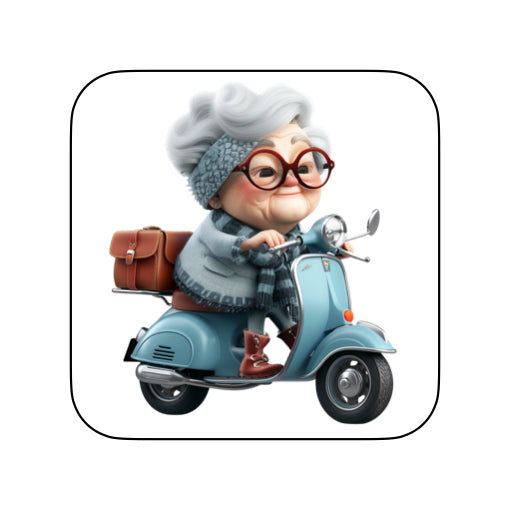 Coasters with OAP Women Outside - Group D