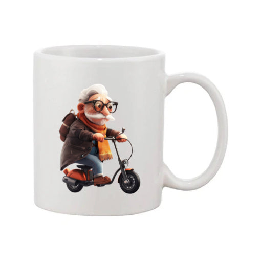 Mug - 11oz - OAP - Old Man on his Moped