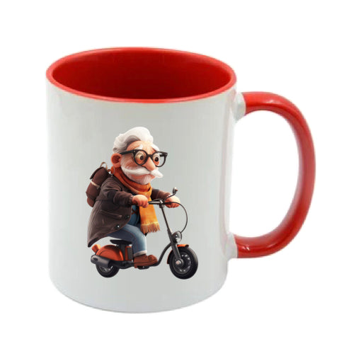 Mug - 11oz - OAP - Old Man on his Moped