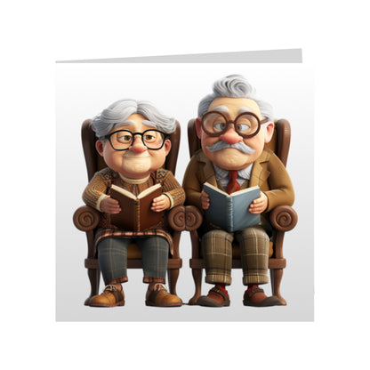 Square Greeting Cards - OAP - Hobbies