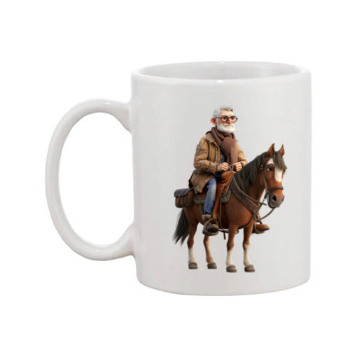 Mug - 11oz - OAP - Old Man Riding a Horse 1