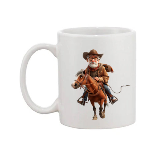 Mug - 11oz - OAP - Old Man Riding a Horse 2