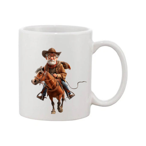 Mug - 11oz - OAP - Old Man Riding a Horse 2