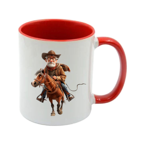 Mug - 11oz - OAP - Old Man Riding a Horse 2
