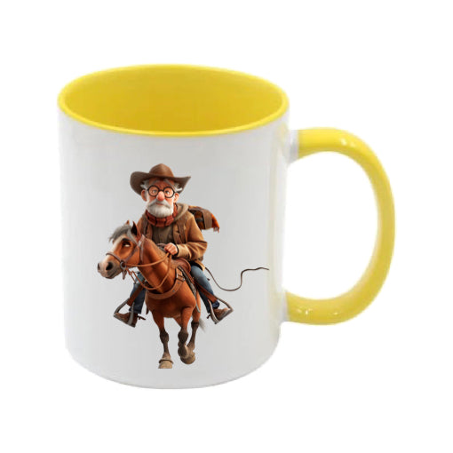 Mug - 11oz - OAP - Old Man Riding a Horse 2