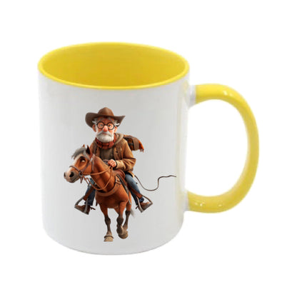Mug - 11oz - OAP - Old Man Riding a Horse 2