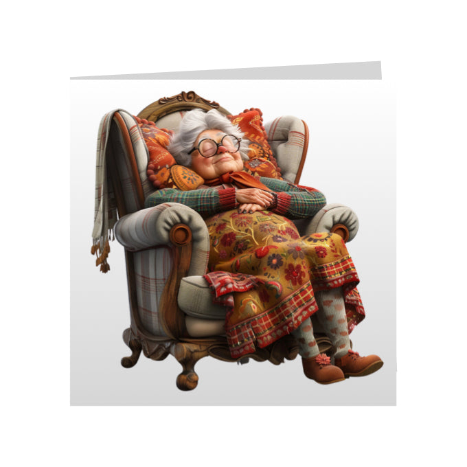 Square Greeting Cards - OAP men, women and couples