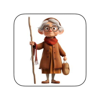 Coasters with OAP Women & Hobbies - Group C