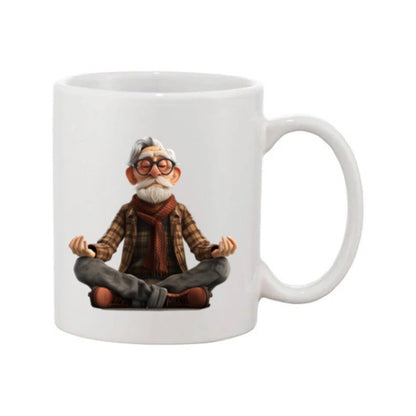 Mug - 11oz - OAP - Old Man Doing Yoga 1