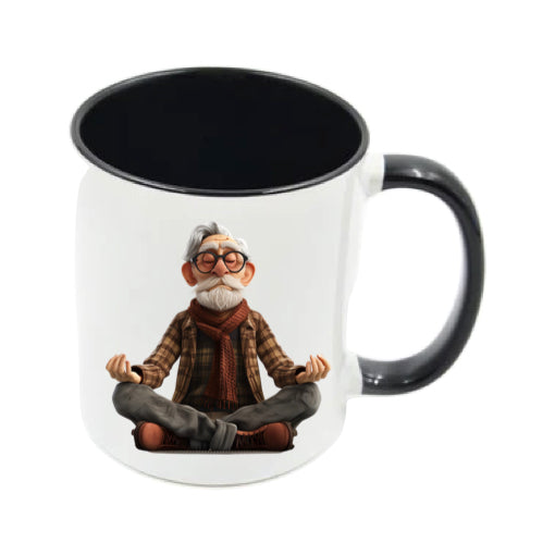 Mug - 11oz - OAP - Old Man Doing Yoga 1