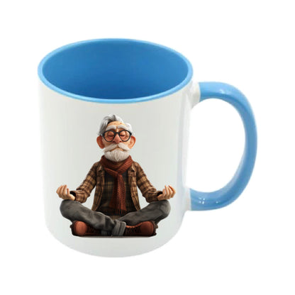 Mug - 11oz - OAP - Old Man Doing Yoga 1